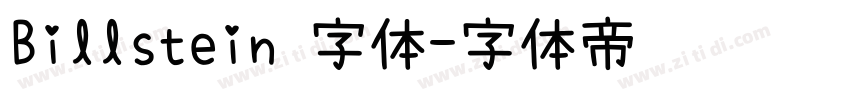 Billstein 字体字体转换